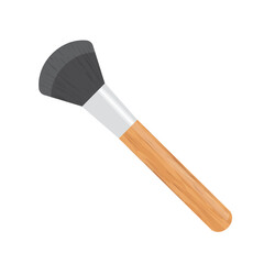 make up powder brush icon- vector illustration