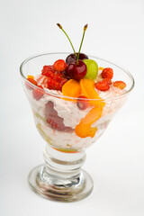 cream with fruits