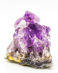 amethyst isolated on white background