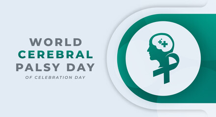 World Cerebral Palsy Day Celebration Vector Design Illustration for Background, Poster, Banner, Advertising, Greeting Card