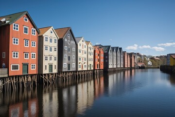 Trondheim historic city in central Norway, generative artificial intelligence