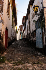 Fototapeta premium Facades of colonial buildings, in the historic center of São Luis, Maranhão, Brasil