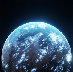 Planet, space, 3d illustration, 3d rendering