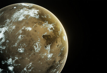 Planet, space, 3d illustration, 3d rendering