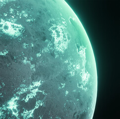 Planet, space, 3d illustration, 3d rendering
