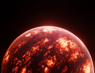 Planet, space, 3d illustration, 3d rendering