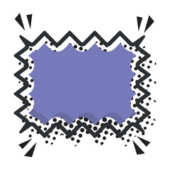 Isolated empty colored comic speech bubble Vector