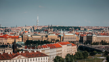 Fototapeta na wymiar Prague, view of the old town