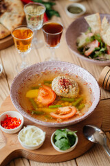 vegetable soup with meat