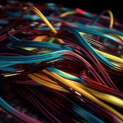 Colorful Cable Background