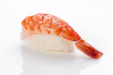 Sushi nigiri isolated on white background, traditional Japanese cuisine, Japanese sushi