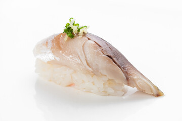 Sushi nigiri isolated on white background, traditional Japanese cuisine, Japanese sushi