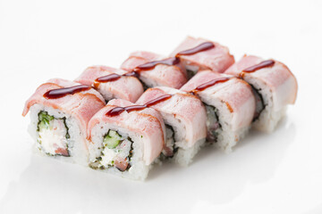 sushi on a white plate