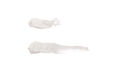 Cream, lotion, or ointment smeared on a transparent background