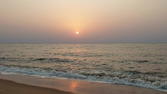 sunset over the sea kribi Cameroon