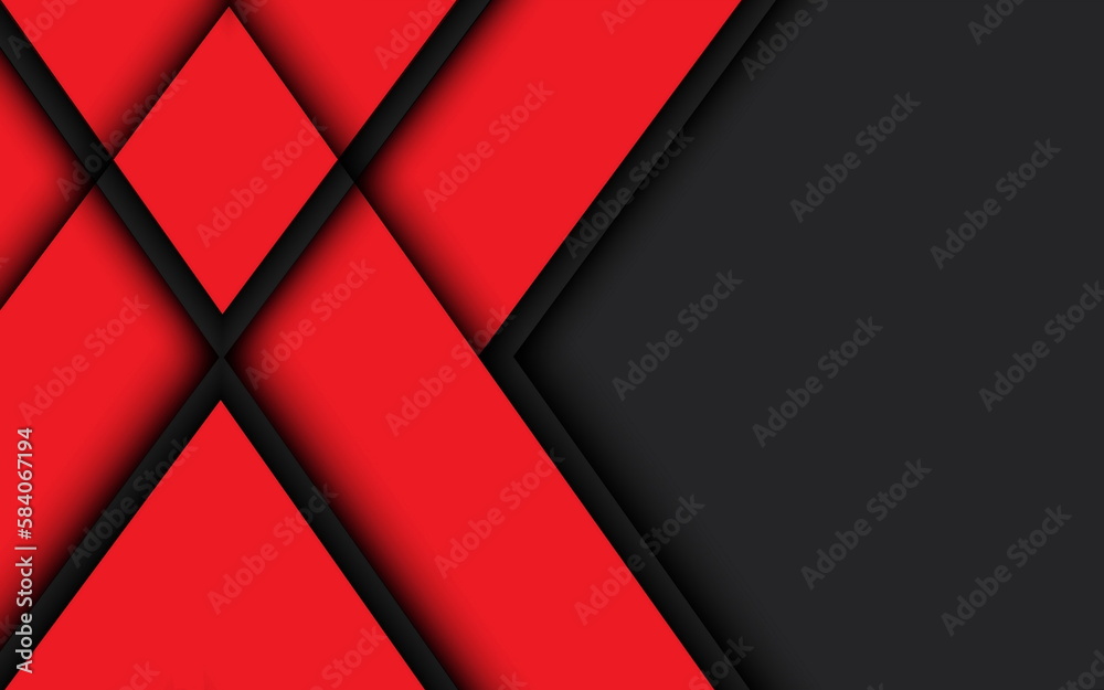 Poster modern business geometric background with red polygons square. red dynamic abstract background with 