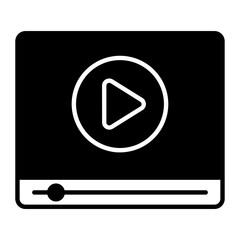 Video Glyph Icon