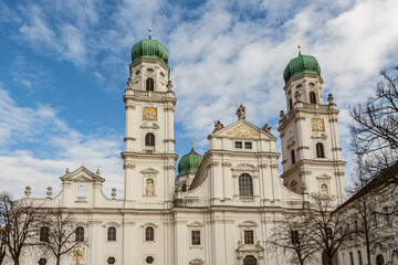 Detail view of Saint Stephan´s cathedral in Passau, bavaria