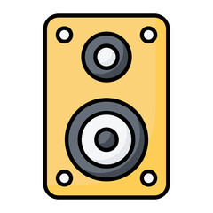 Speaker Line Color Icon