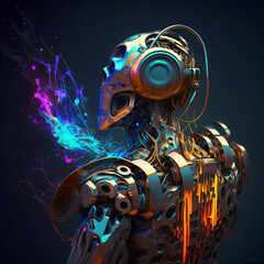 The Ultimate Robot Challenge: An Awesome and Inspiring Vision, 3D Art, High Quality (4K), Clean Art, Awesome Design, Perfect as Wallpaper / Poster, or Image for framing, generative, ai