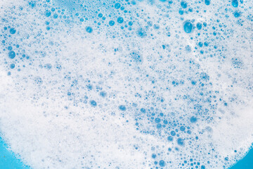 Detergent foam bubble. Top view