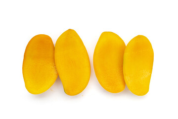 Tropical fruit, Mango on white