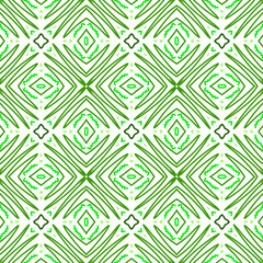 Seamless pattern design for wrapping paper, wallpaper, fabric, decorating and backdrop. Vector Illustration of geometry line art with green color,