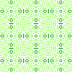 Seamless pattern design for wrapping paper, wallpaper, fabric, decorating and backdrop. Vector Illustration of geometry line art with green color,