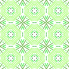 Seamless pattern design for wrapping paper, wallpaper, fabric, decorating and backdrop. Vector Illustration of geometry line art with green color,