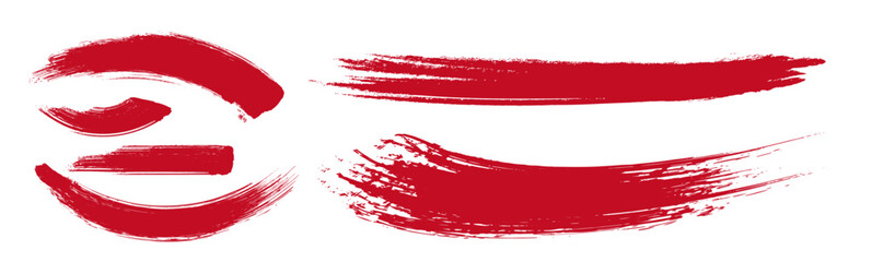 アナログタッチ素材：筆の質感　墨　インク　筆模様　波模様	
