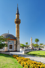 Scenic view of Konak Mosque (Yali Mosque) in Izmir, Turkey