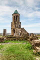 Fototapeta na wymiar Bell tower of the Bagrati Cathedral in Kutaisi, Georgia