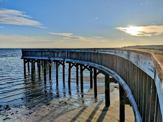 Obraz premium pier at sunset