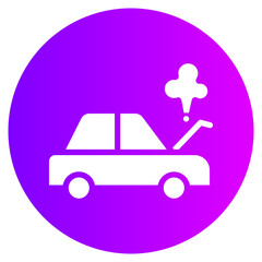 broken car gradient icon