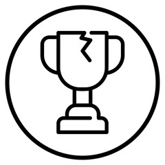 trophy line icon