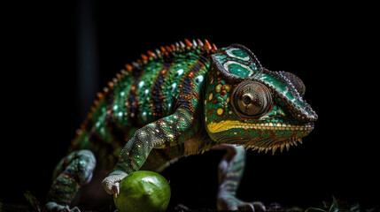 Obraz premium Immersive Wilderness Experience: Dive into the Depths of Pristine Nature as Majestic Wild Animals Emerge from the Shadows in 8K Ultra-High Definition Detail and Clarity