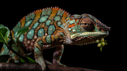 Obraz premium Immersive Wilderness Experience: Dive into the Depths of Pristine Nature as Majestic Wild Animals Emerge from the Shadows in 8K Ultra-High Definition Detail and Clarity