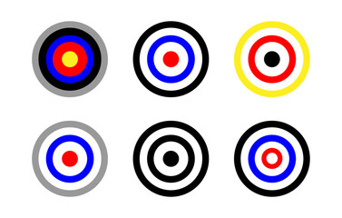 Target icons set