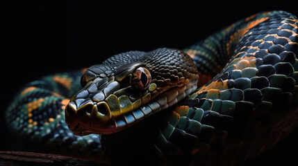 Obraz premium Immersive Wilderness Experience: Dive into the Depths of Pristine Nature as Majestic Wild Animals Emerge from the Shadows in 8K Ultra-High Definition Detail and Clarity