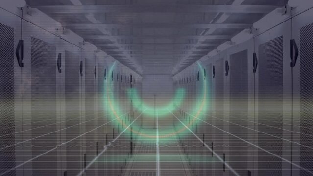 Animation of scope scanning and data processing over computer servers