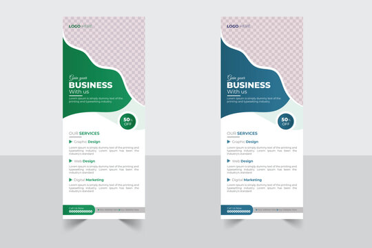 Corporate postcard design template. amazing and modern postcard design. stylish corporate postcard design bundle
