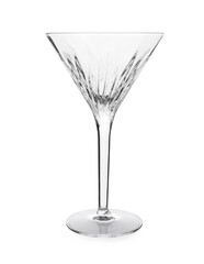 Elegant clean empty martini glass isolated on white