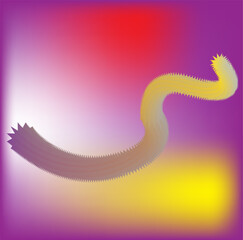 Fototapeta premium colorful gradient wave background illustration.for design background abstract,etc.