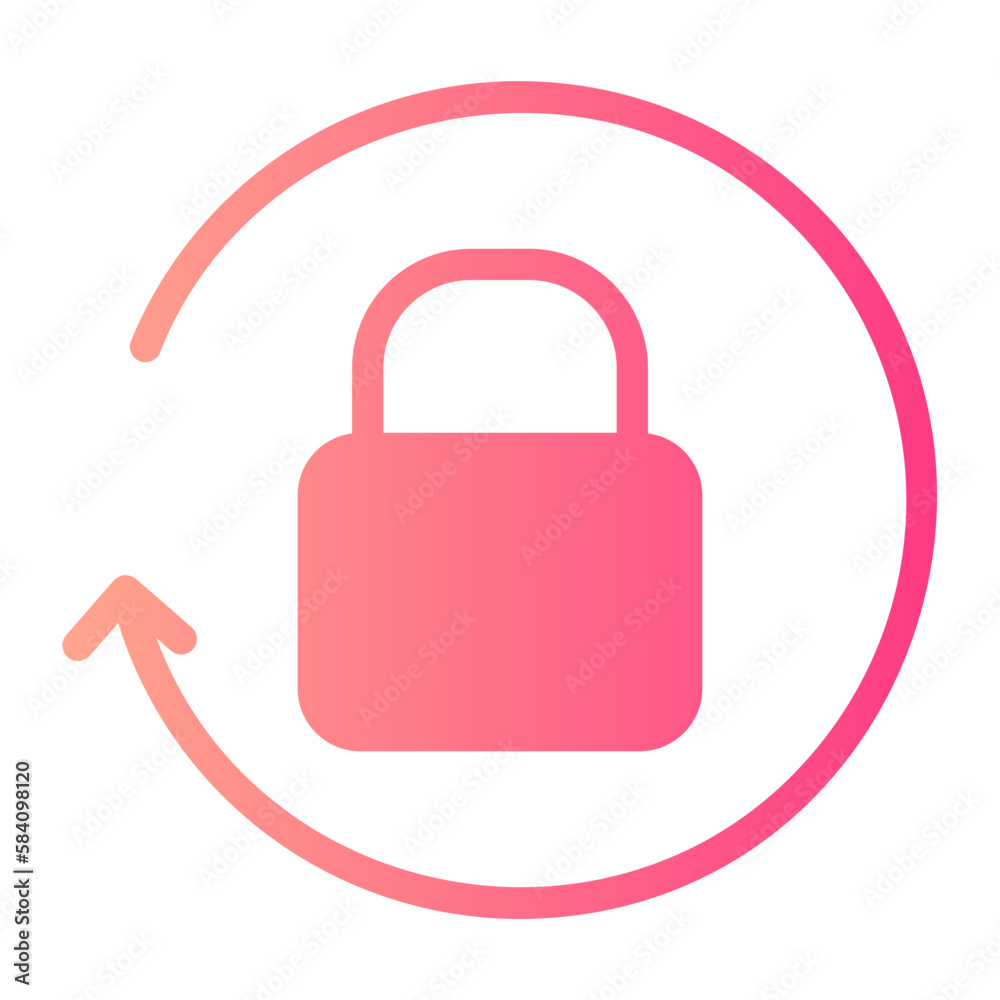 Sticker password icon