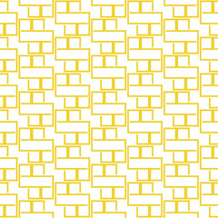 Seamless abstract geometric pattern on white background Vector