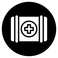 first aid kit glyph icon