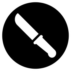 knife glyph icon