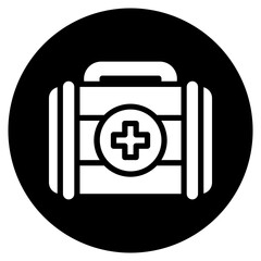 first aid kit glyph icon