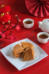 kue kapit is chinese new year cookies
