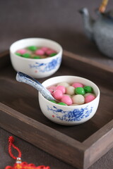 tang yuan, chinese glutinous rice balls, onde